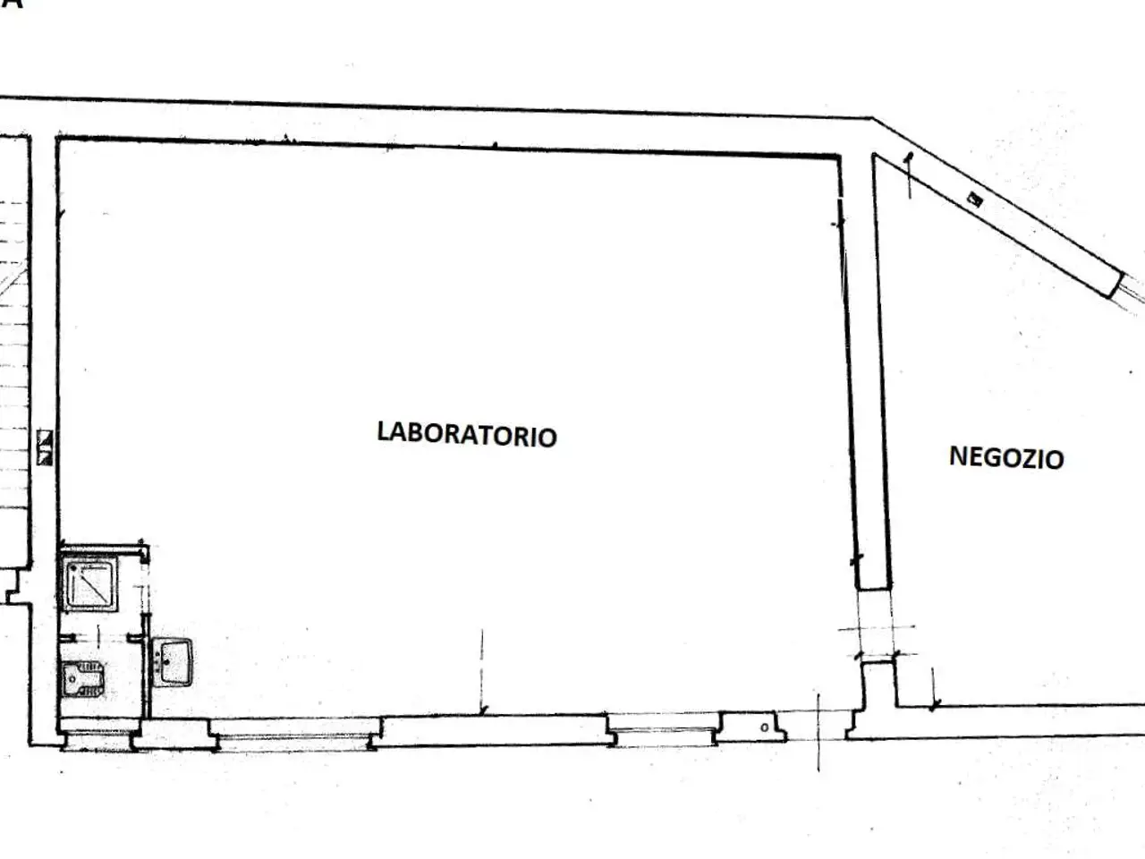 Negozio in Via Borla 3, Balangero, {3} - Planimetria 1