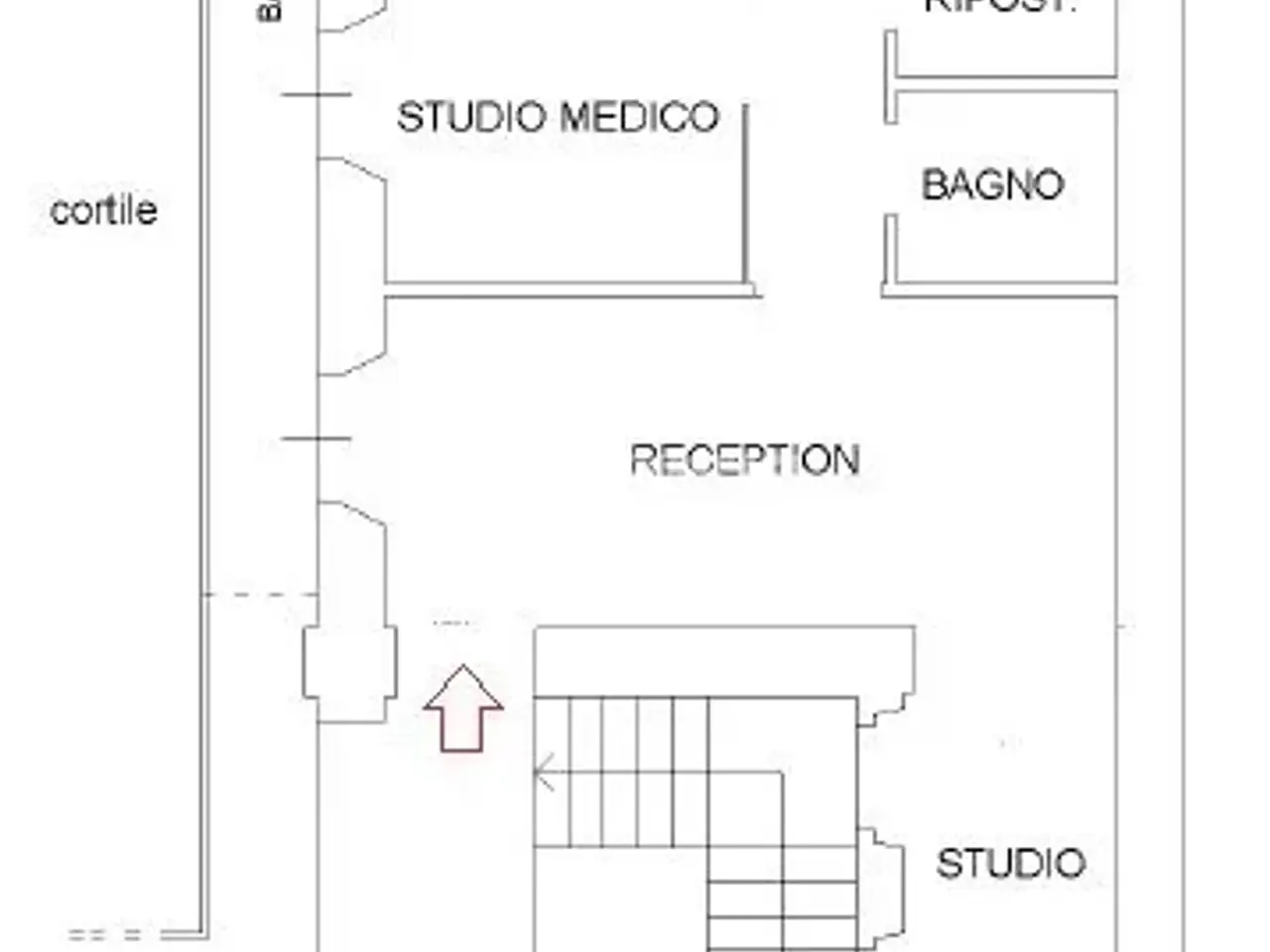 Ufficio in Via San Secondo 23, Torino, {3} - Planimetria 1