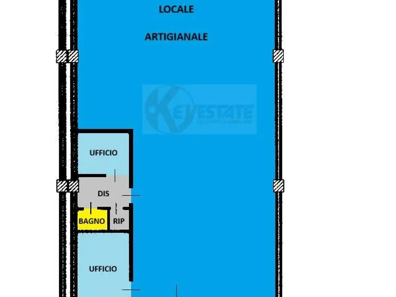 Negozio in Predda Niedda Str.5 Snc, Sassari, {3} - Planimetria 1