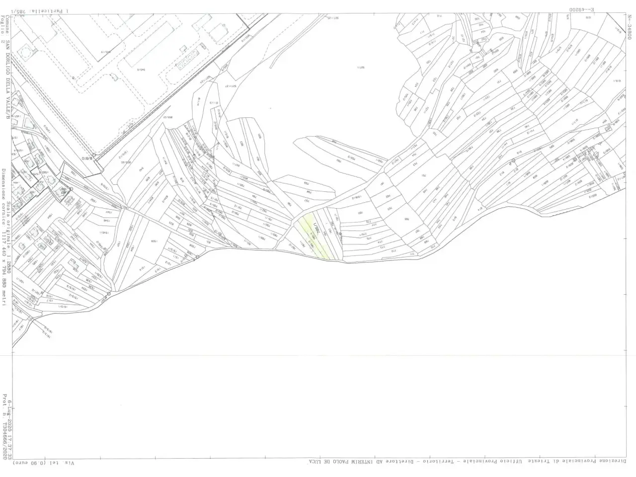Terreno agricolo in vendita, Bagnoli della Rosandra 600, San Dorligo Della Valle - Planimetria 1