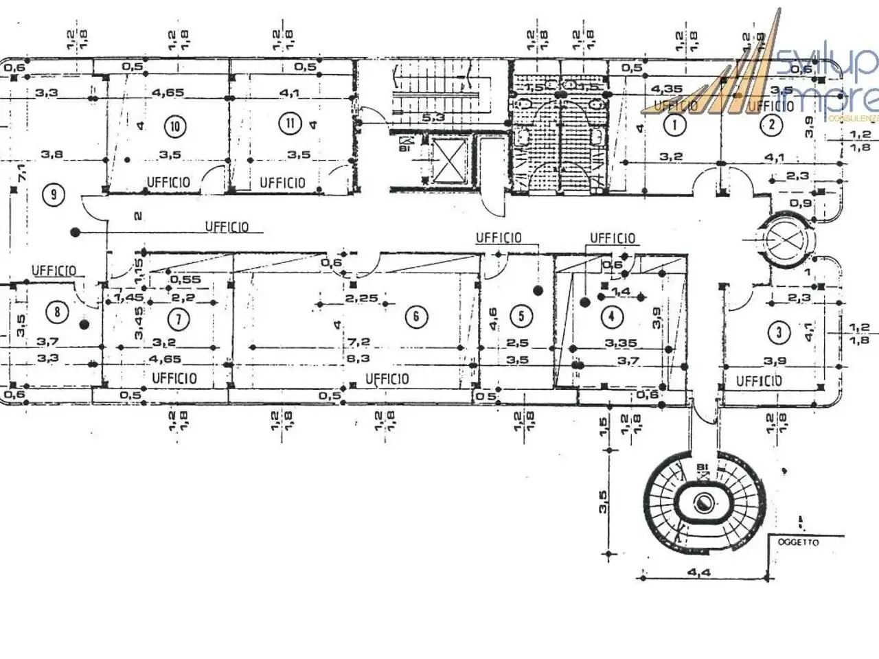 Ufficio in Via Mozart 47, Cologno Monzese, {3} - Planimetria 1