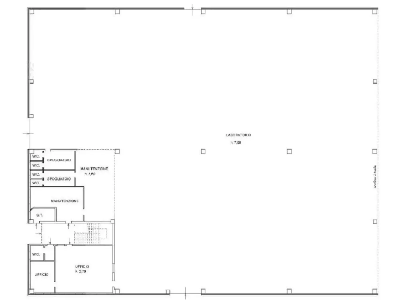 Capannone in Via dell'Industria 5-7, Castelplanio, {3} - Planimetria 1