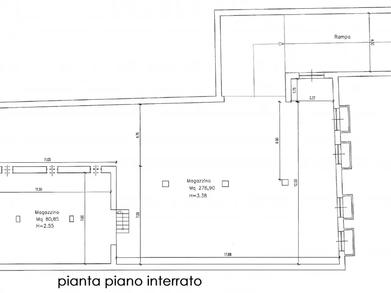 Magazzino in , Pieve del Grappa, {3} - Planimetria 1
