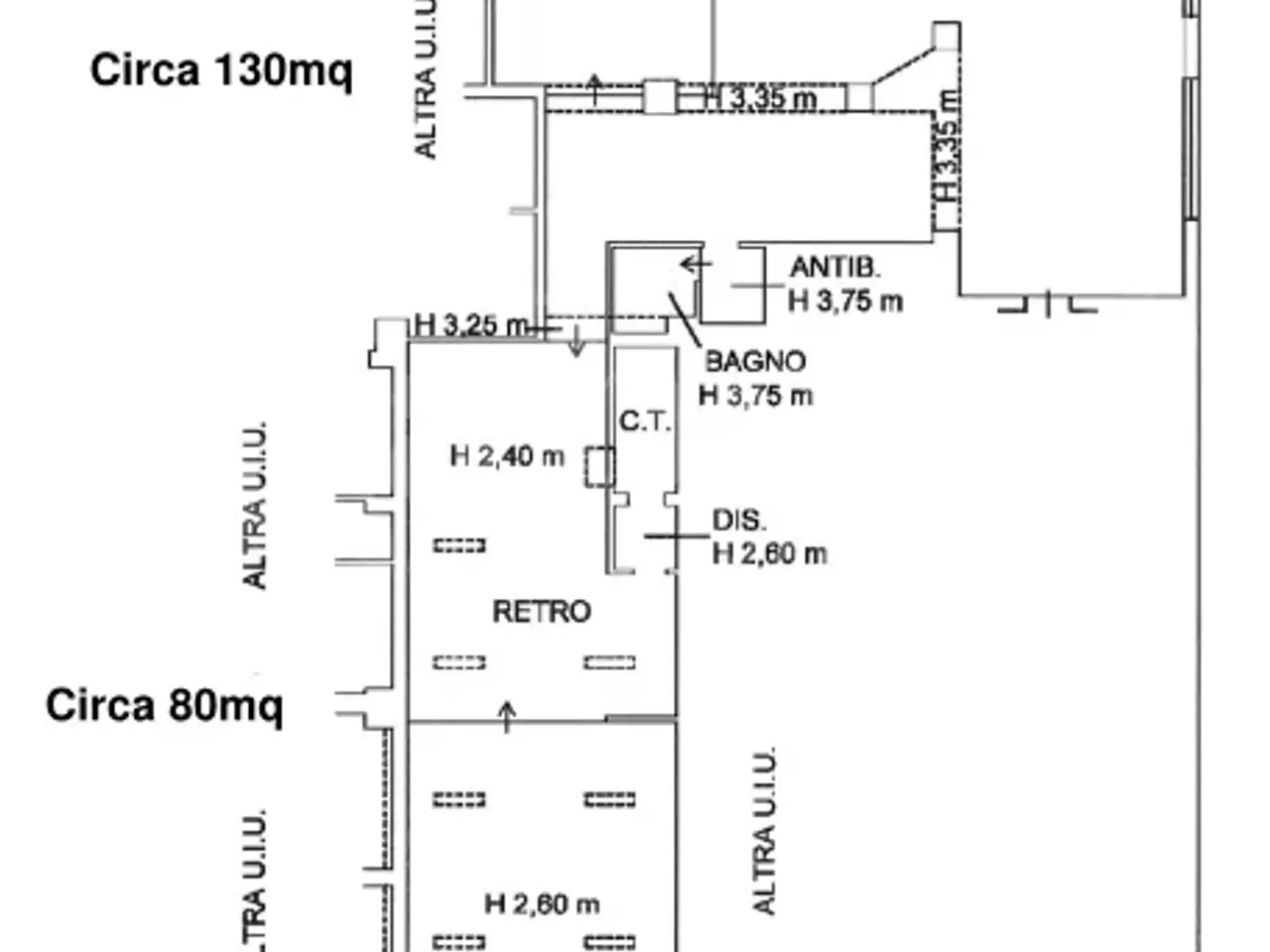 Negozio in Via Casarini, Bologna, {3} - Planimetria 1