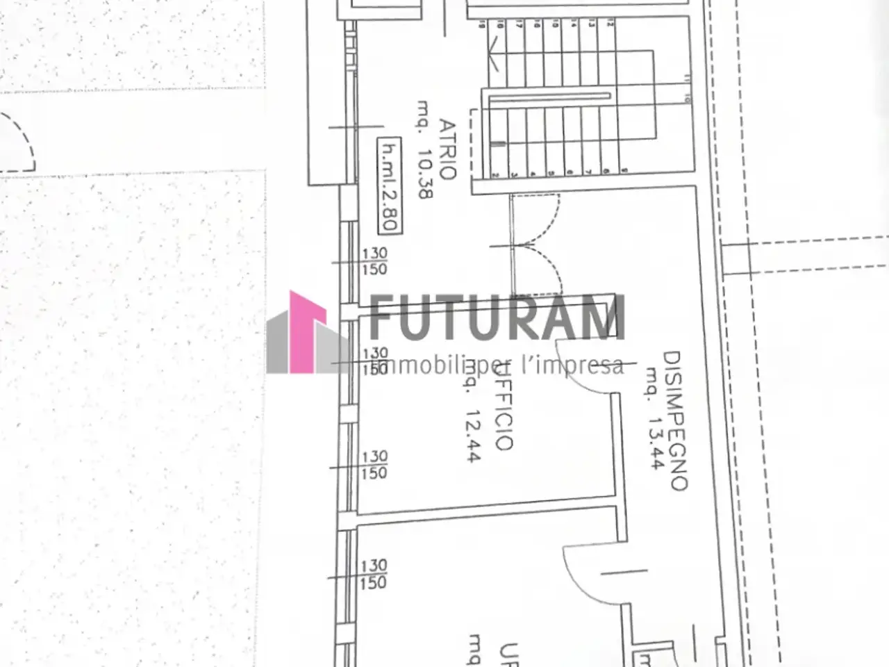 Ufficio in Via Longhin 1, Padova, {3} - Planimetria 1