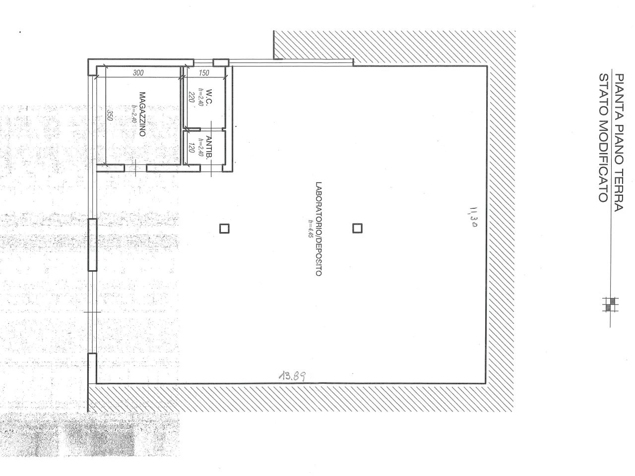 Capannone in , Vicopisano, {3} - Planimetria 1