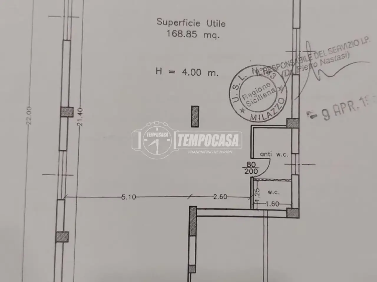 Laboratorio in Via Antonello da Messina, Pace Del Mela, {3} - Planimetria 1