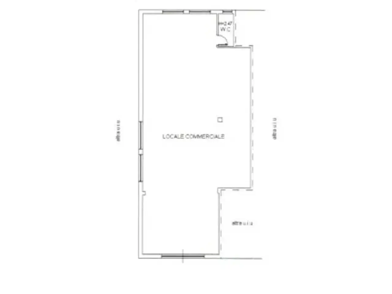 Negozio in Largo San Giuseppe 15, Castellana Grotte, {3} - Planimetria 1