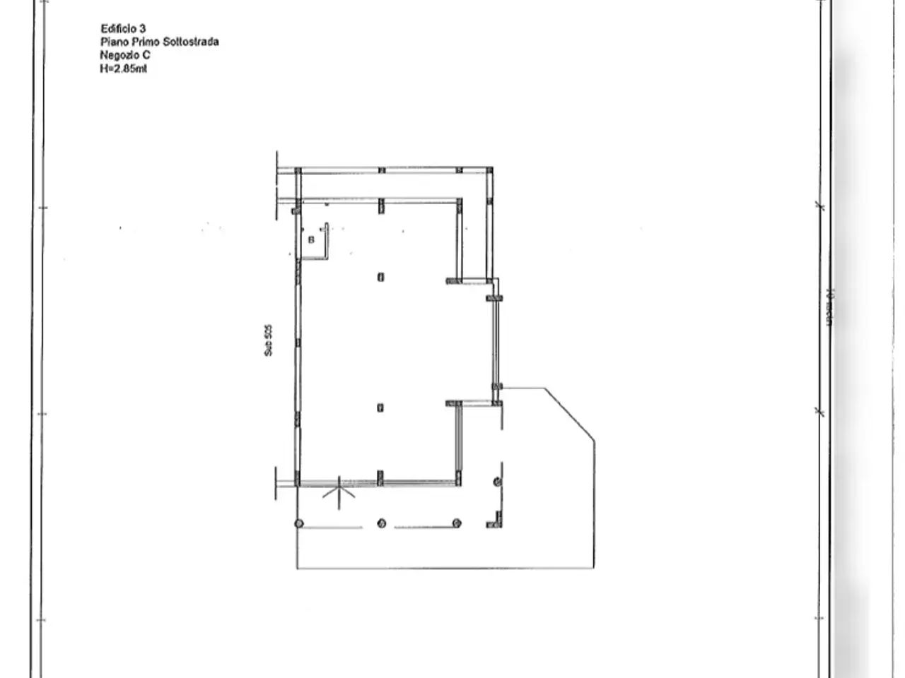 Negozio in Via dei Platani  17, Fonte Nuova, {3} - Planimetria 1