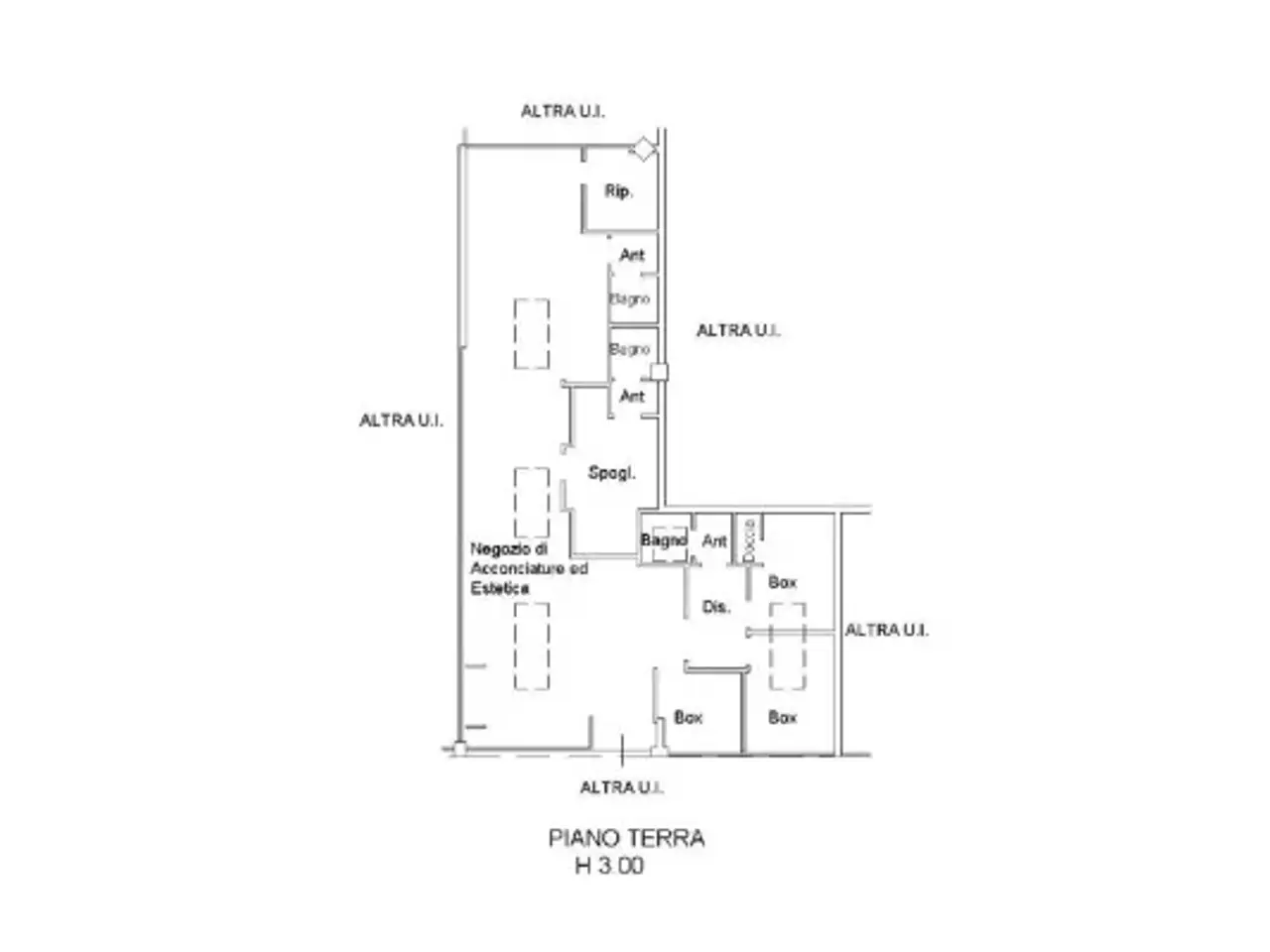 Negozio in Via Amilcare Ponchielli 23, Bologna, {3} - Planimetria 1