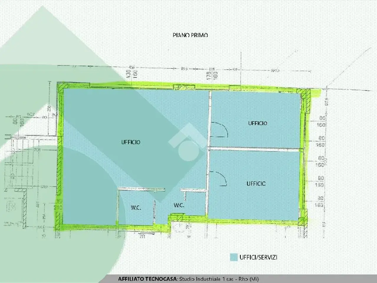 Ufficio in Via Alcide De Gasperi 85, Rho, {3} - Planimetria 1