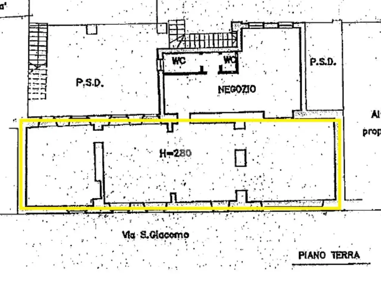 Negozio in Via San Giacomo, Chiari, {3} - Planimetria 1