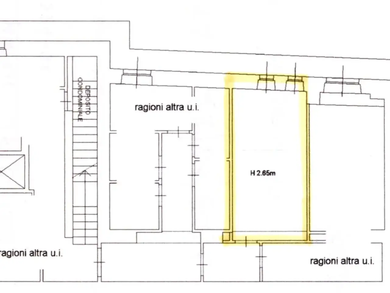 Magazzino in Via Farini, Parma, {3} - Planimetria 1