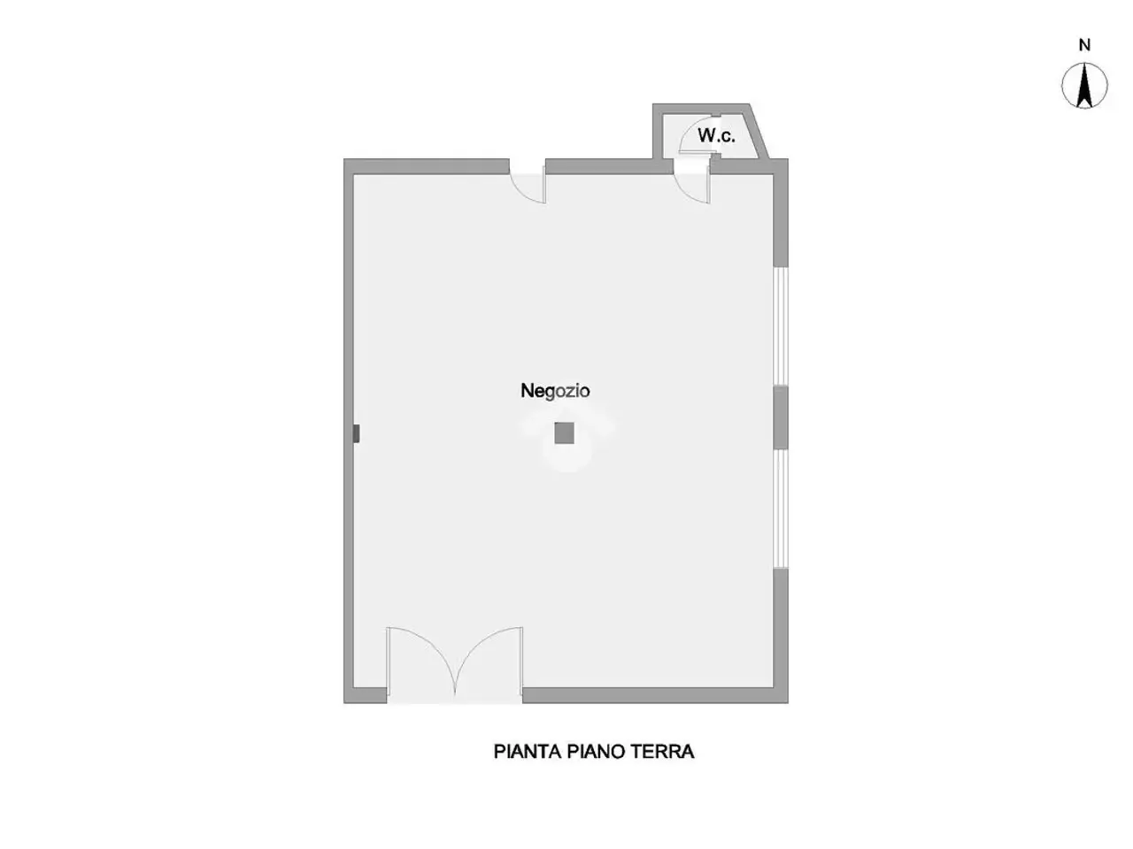 Negozio in Via Galileo Galilei 384, Giulianova, {3} - Planimetria 1