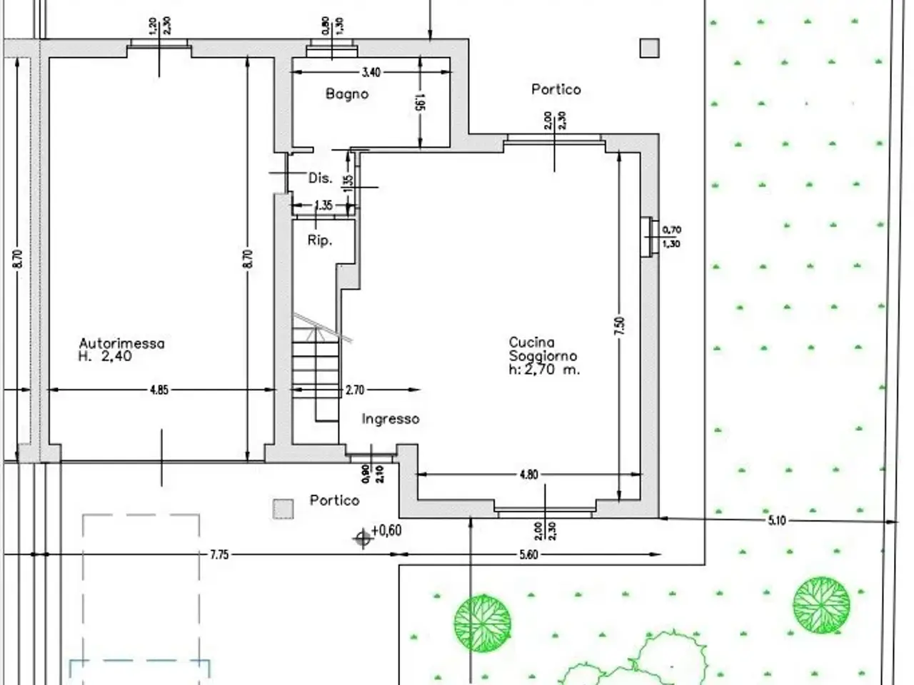 Villa a schiera in vendita, Via Amleto Bertoni 1, Saluzzo - Planimetria 1
