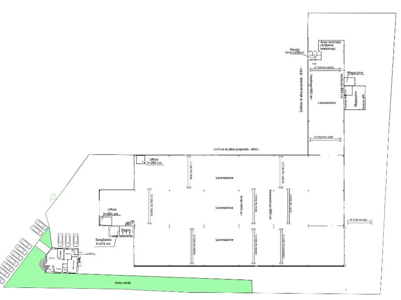 Capannone in Via Talponedo 2, Porcia, {3} - Planimetria 1