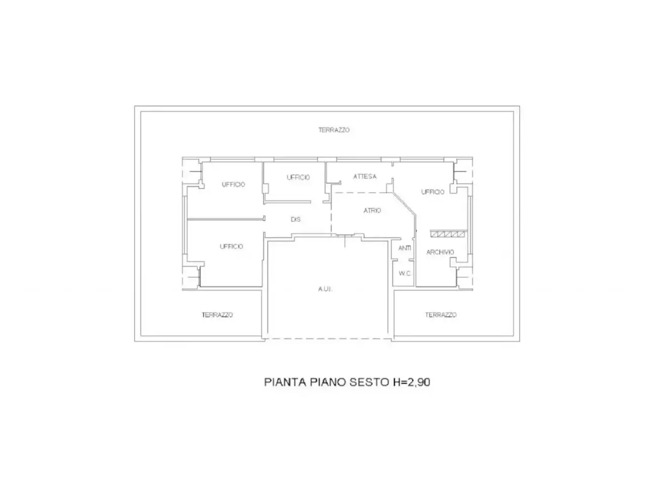 Ufficio in Via Achille Grandi, N. 10, Osimo, {3} - Planimetria 1