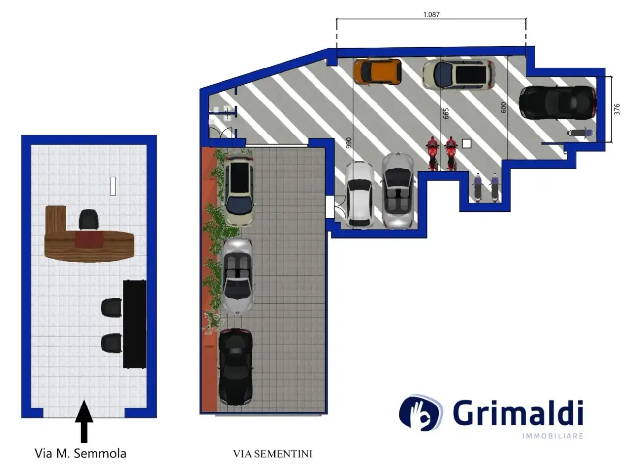 Palazzina commerciale in Via Mariano Semmola 96, Napoli, {3} - Planimetria 1
