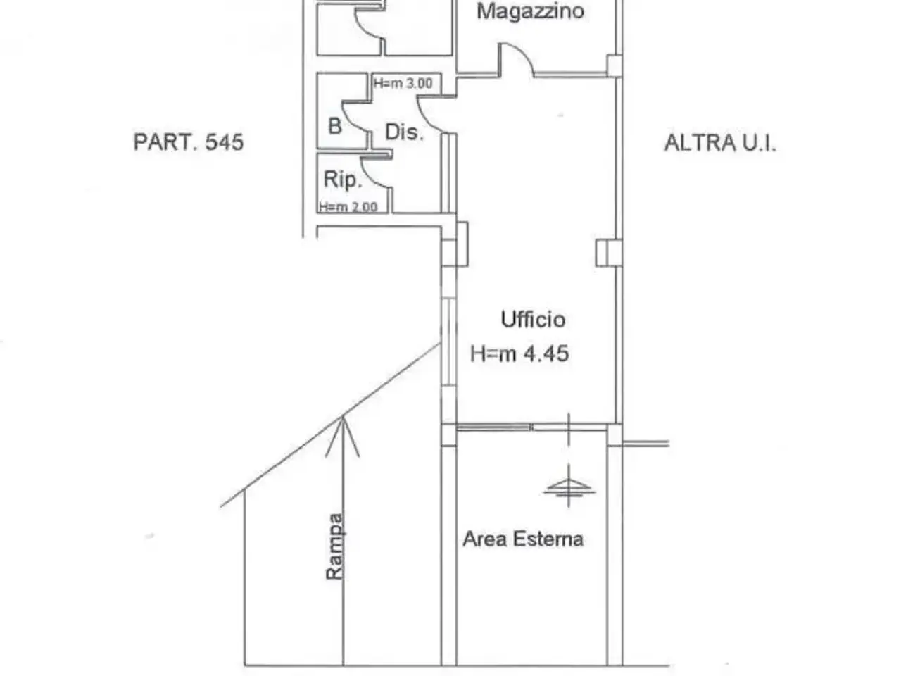 Negozio in Via Bruno Buozzi 1, Morlupo, {3} - Planimetria 1