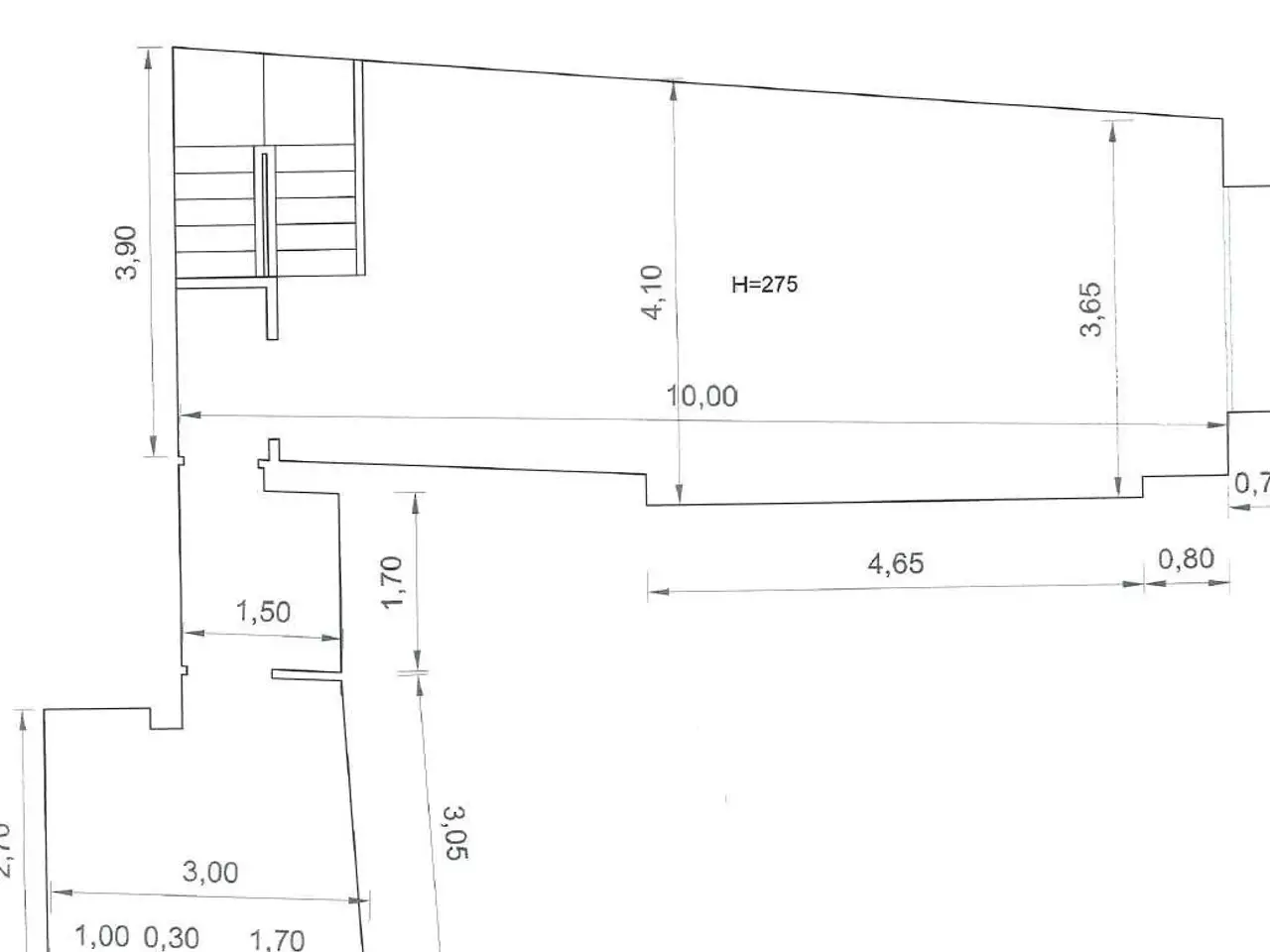 Negozio in Via San Rocco, Reggio Emilia, {3} - Planimetria 1
