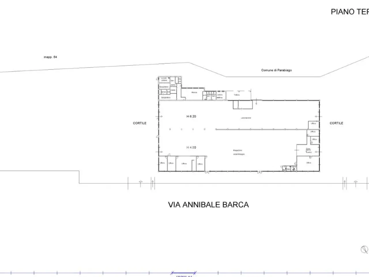Capannone in Via Annibale Barca 2, Nerviano, {3} - Planimetria 1
