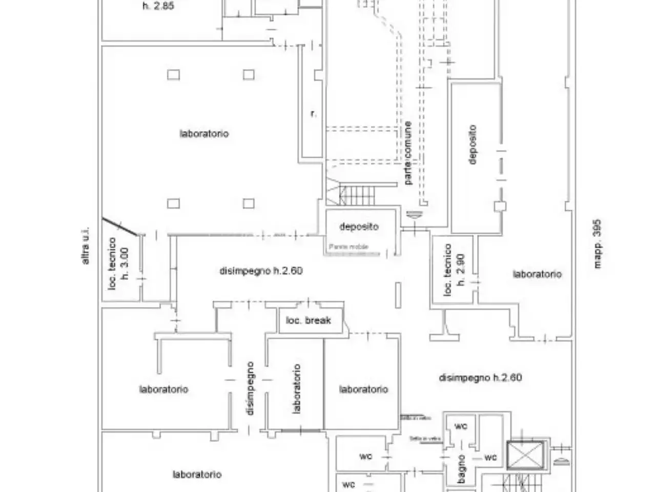 Laboratorio in Via Filippo Juvara 9, Milano, {3} - Planimetria 1