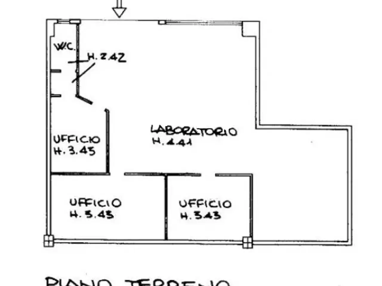 Laboratorio in Via Borgo ai Fossi, Scandicci, {3} - Planimetria 1