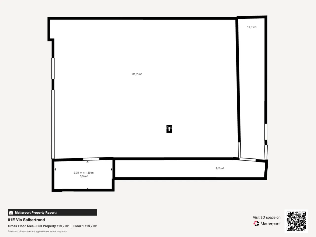 Negozio in Via Salbertrand 83/3, Torino, {3} - Planimetria 1