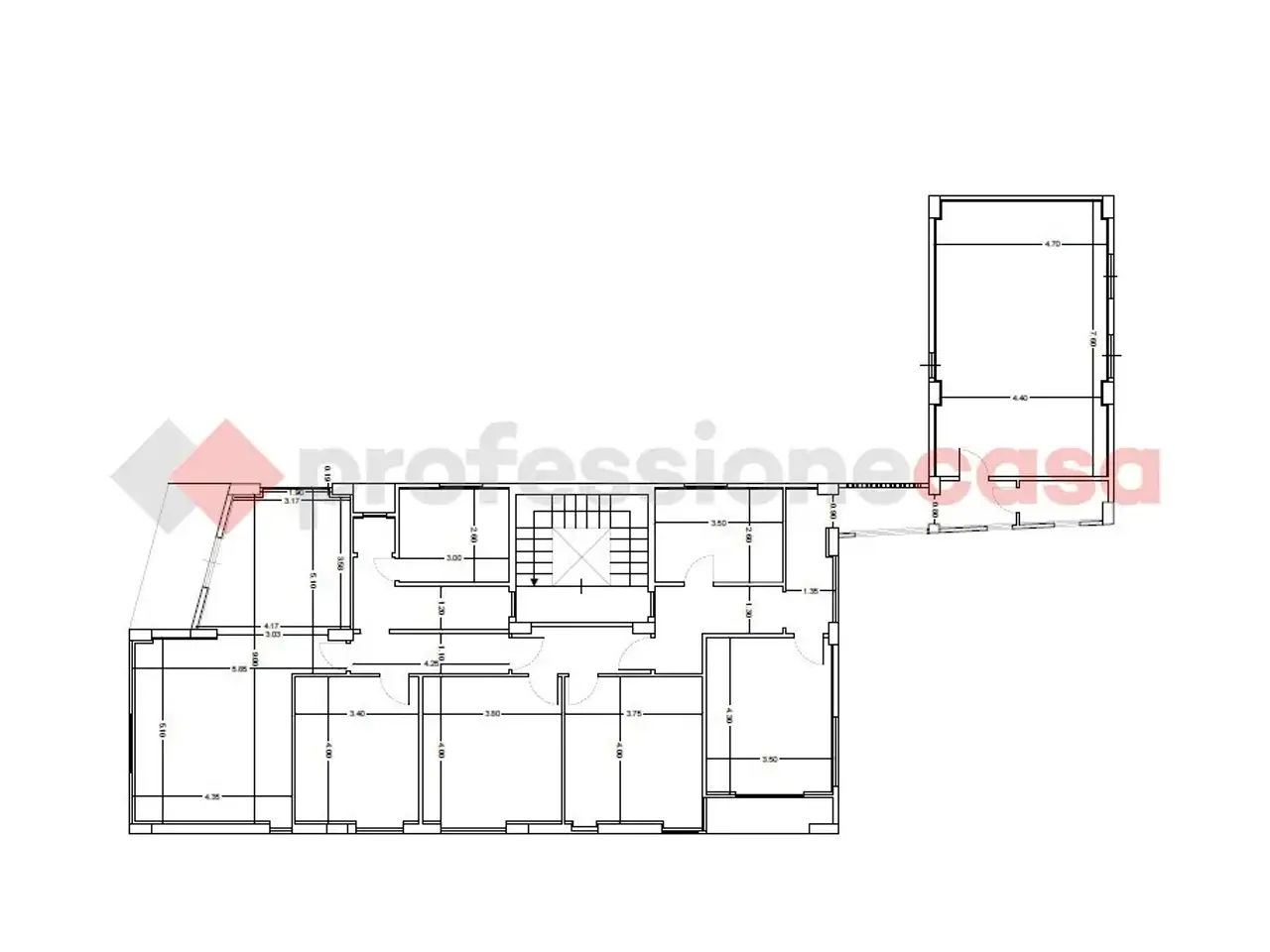 Ufficio in Via Casalotto  38, Reggio Calabria, {3} - Planimetria 1