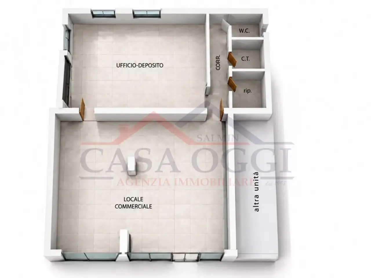 Negozio in Via Roma N.362, Cervarese Santa Croce, {3} - Planimetria 1