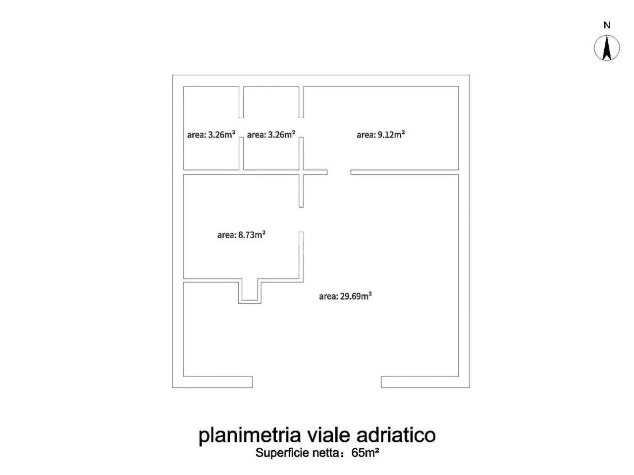 Ufficio in Viale Adriatico 29, Anzio, {3} - Planimetria 1