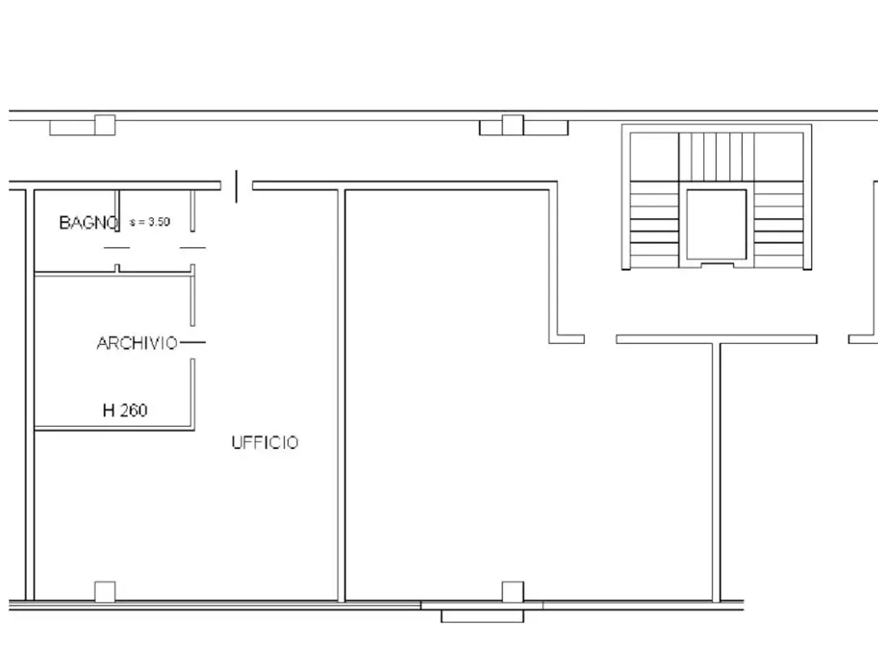 Ufficio in Via dei Muratori 4, Parma, {3} - Planimetria 1