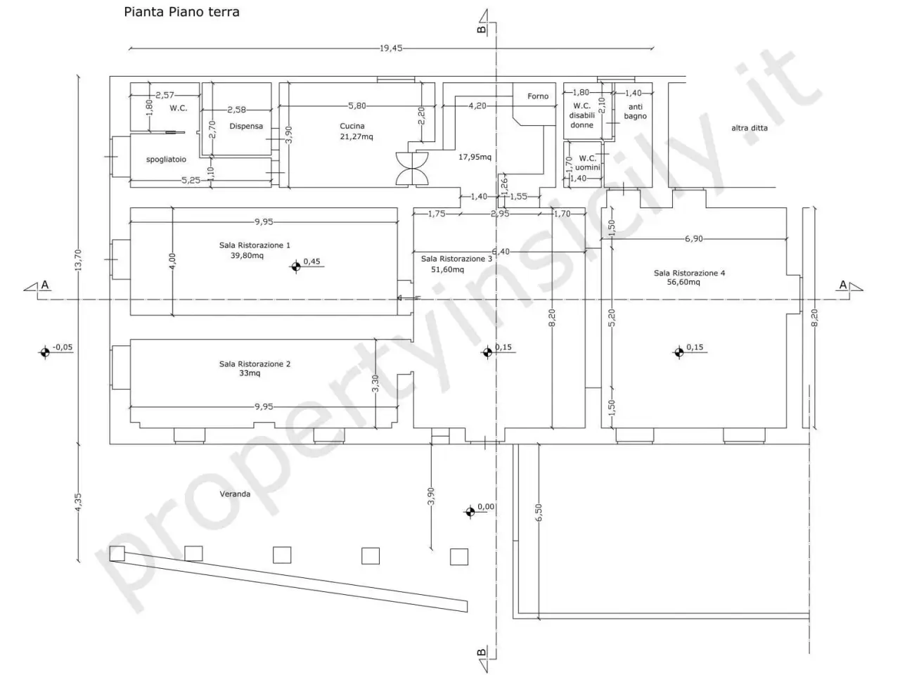Ristorante in , Siracusa, {3} - Planimetria 1