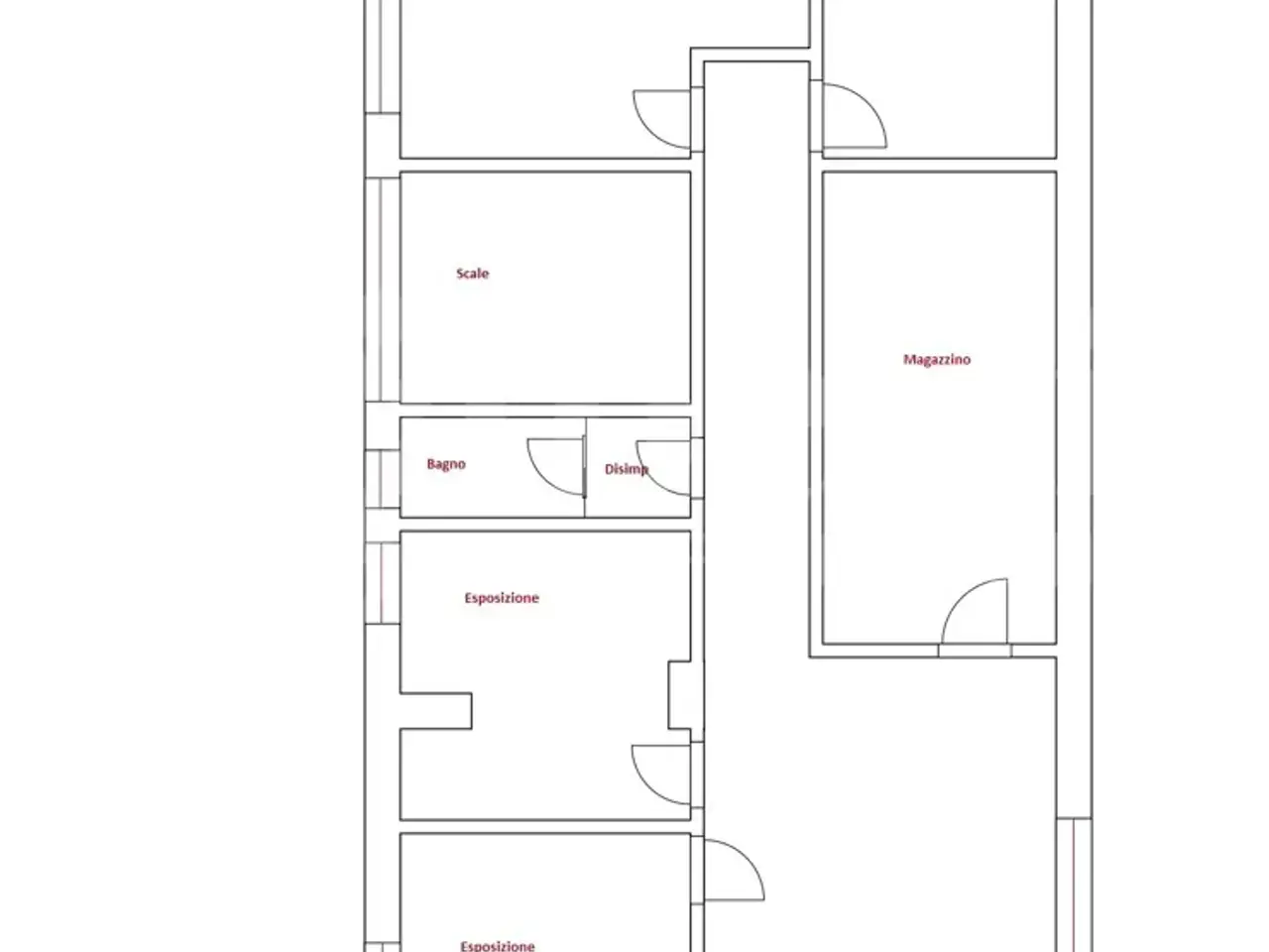 Negozio in Via Campania 24, Venafro, {3} - Planimetria 1
