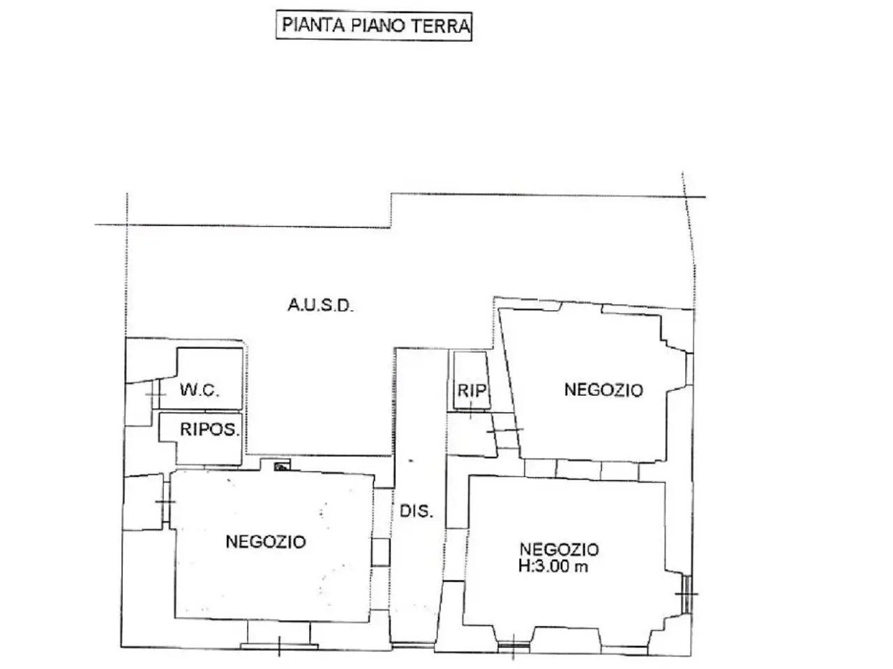 Ufficio in Via Mura 38, Palazzolo Sull'Oglio, {3} - Planimetria 1