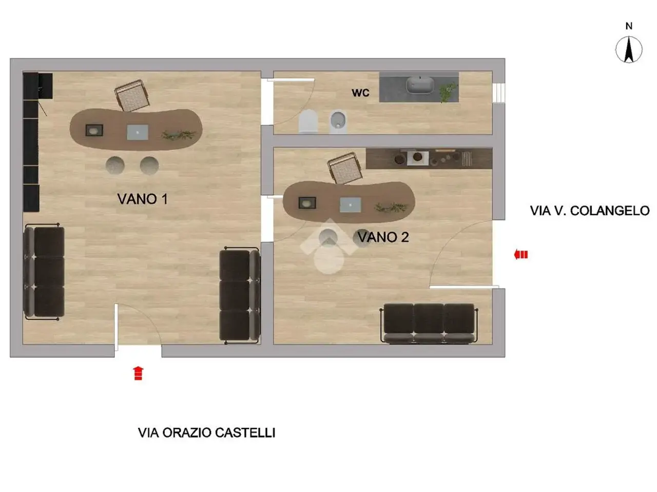 Ufficio in Via Vincenzo Colangelo 18, San Severo, {3} - Planimetria 1