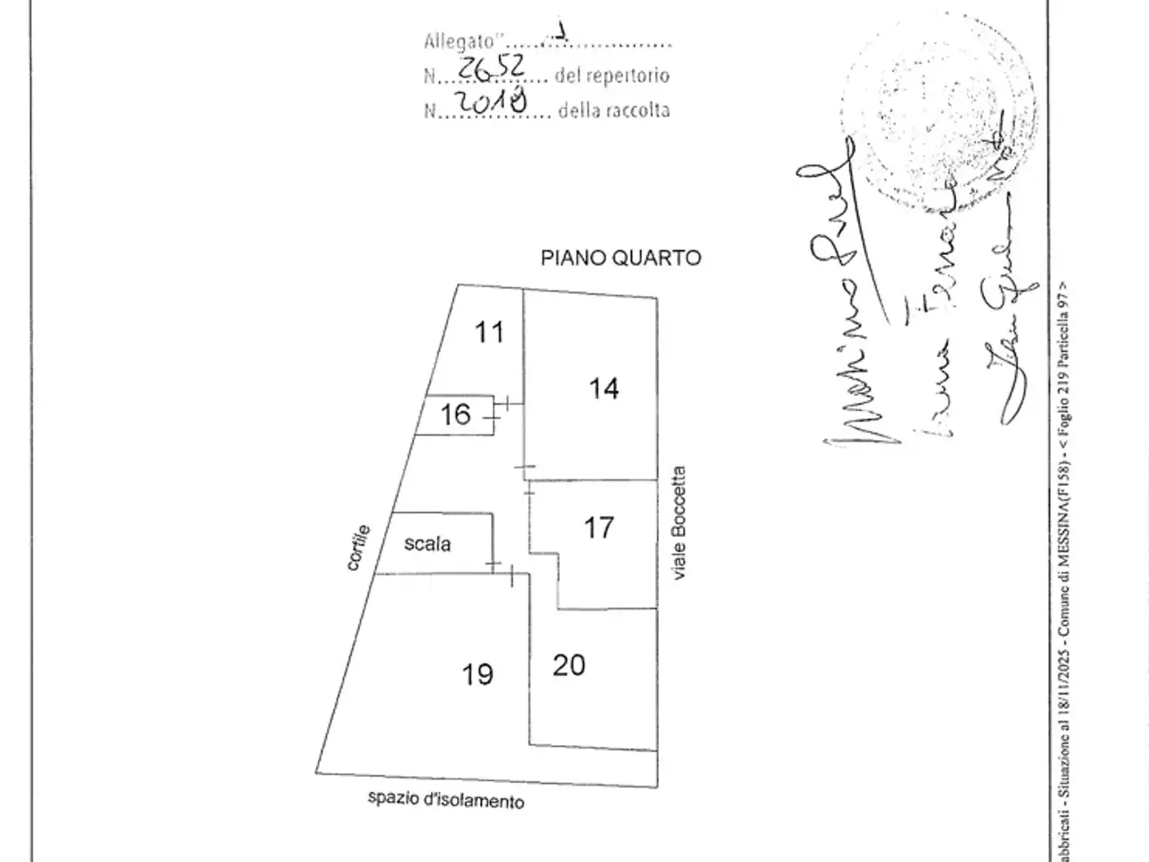 Ufficio in Viale Boccetta  1, Messina, {3} - Planimetria 1