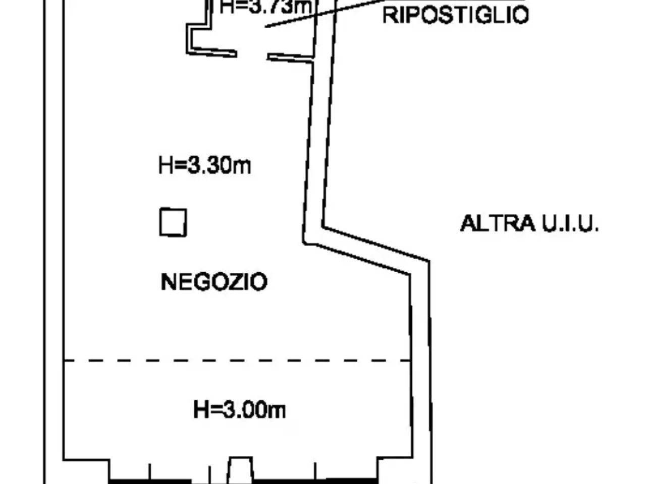 Palazzina commerciale in Via XX Settembre 47, Borgosesia, {3} - Planimetria 1