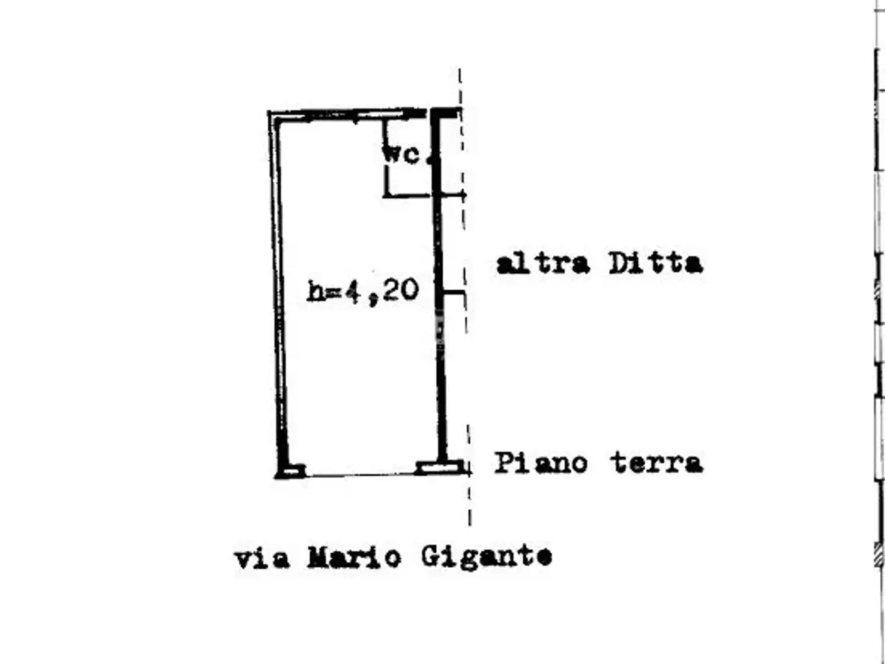 Negozio in Via Gigante Mario, Napoli, {3} - Planimetria 1