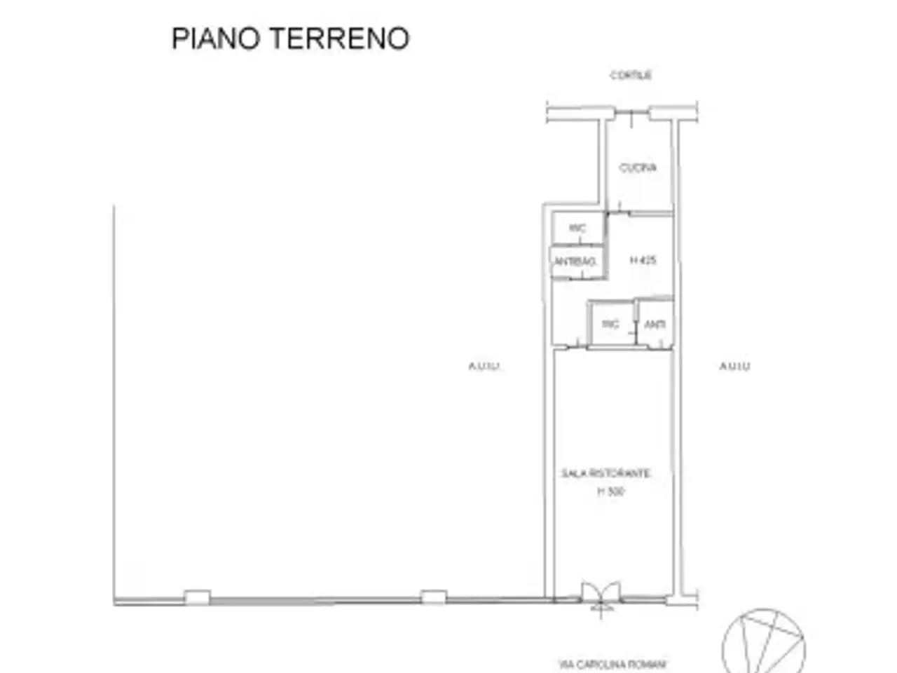 Negozio in Via Carolina Romani 6, Bresso, {3} - Planimetria 1
