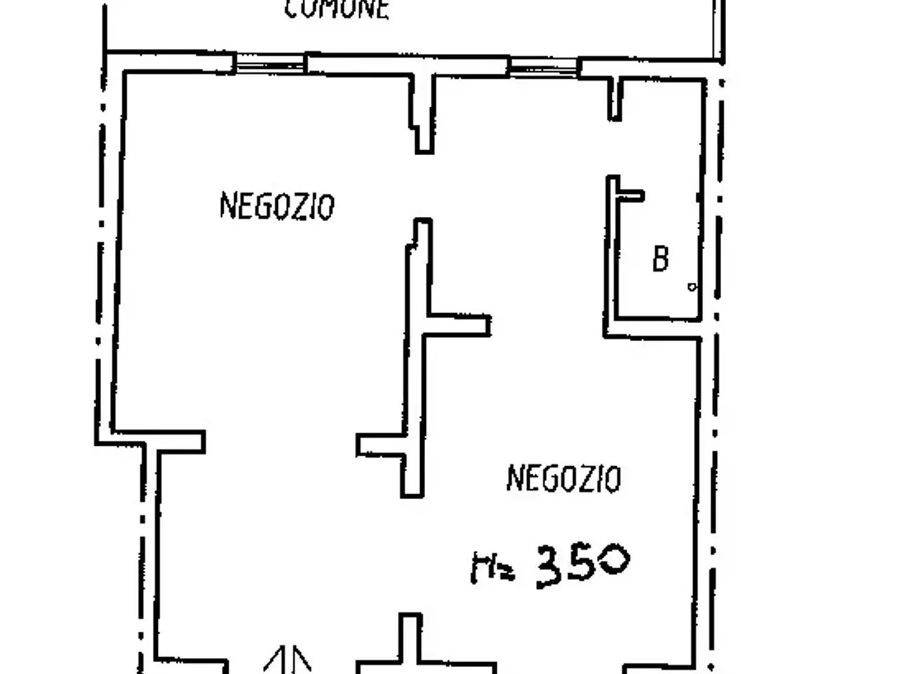 Negozio in Via Capitano Ritucci 15, Lecce, {3} - Planimetria 1