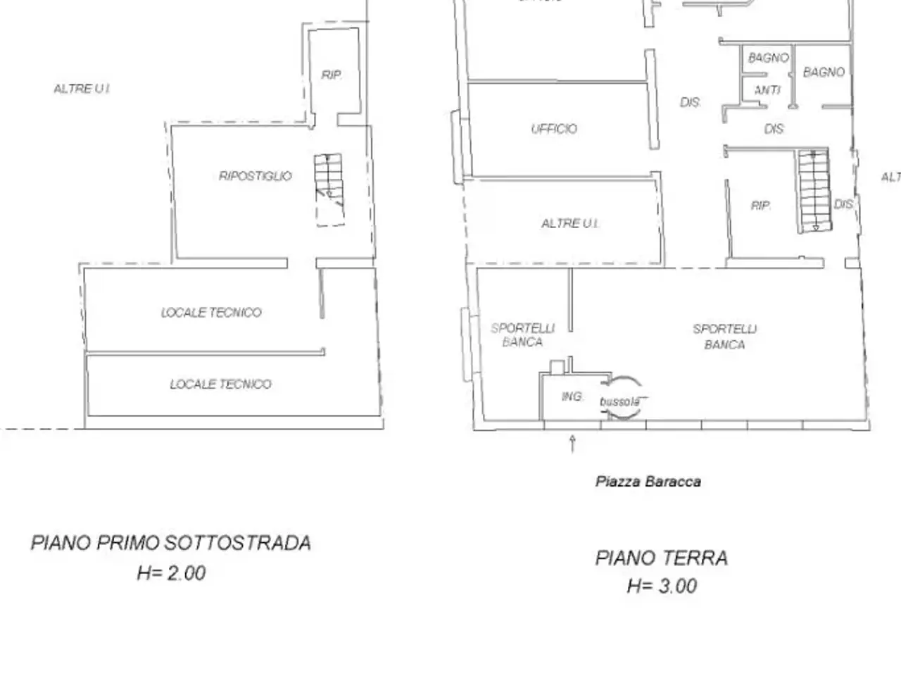 Ufficio in Piazza Francescco Baracca 12, Ravenna, {3} - Planimetria 1