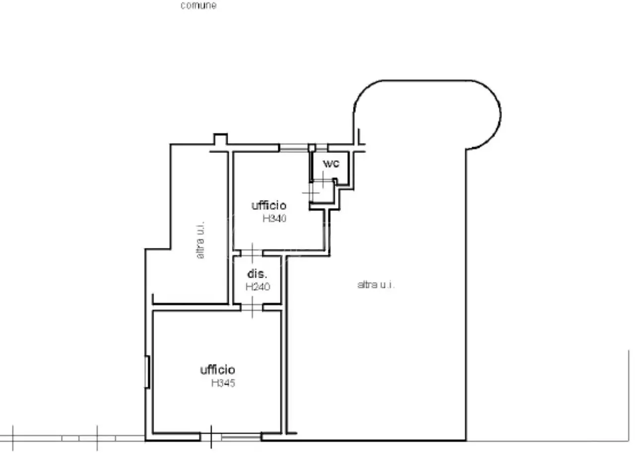 Ufficio in Via Roma 18, Osio Sotto, {3} - Planimetria 1