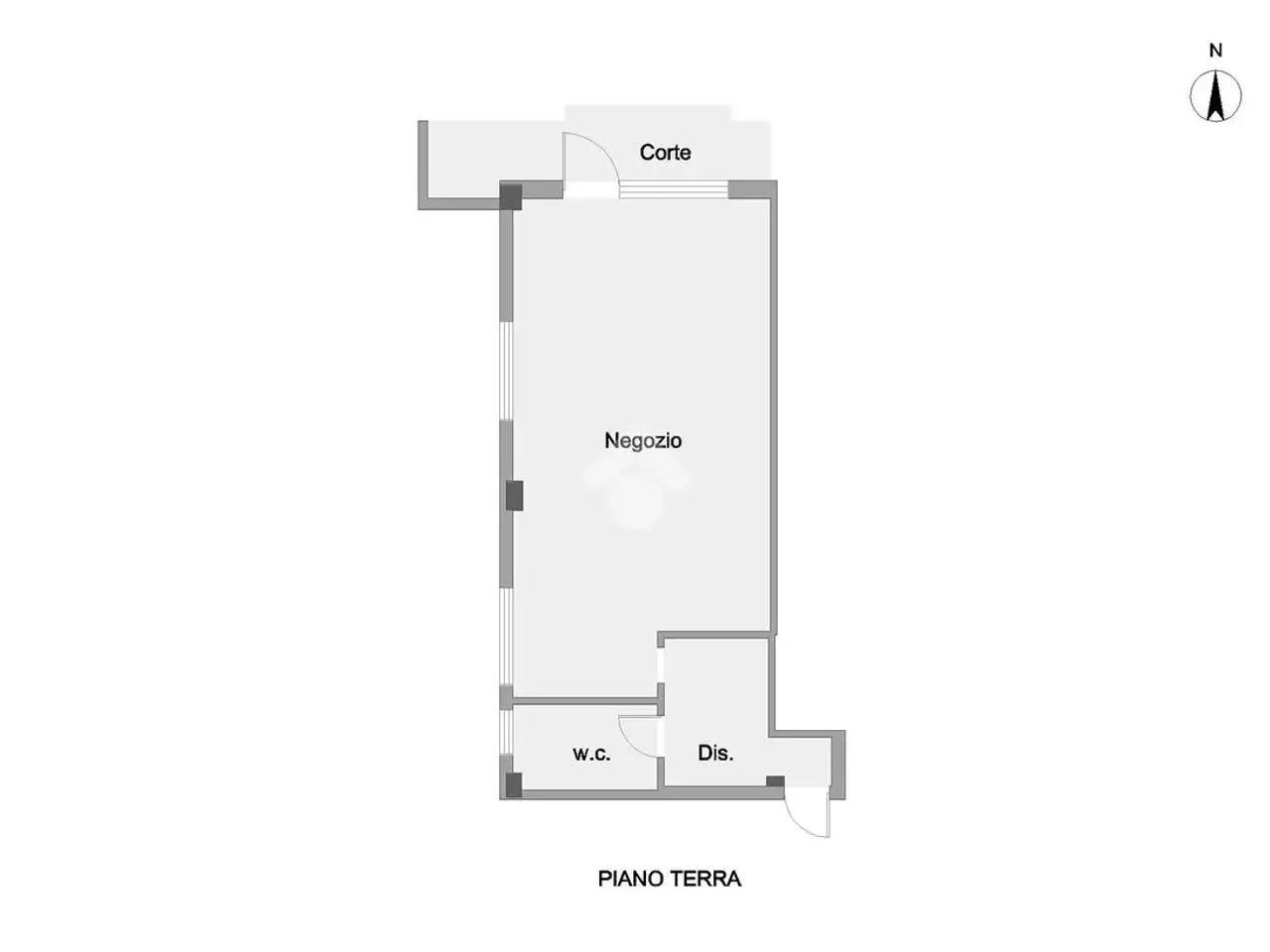 Negozio in Viale Madonna della Misericordia 43, Ancarano, {3} - Planimetria 1