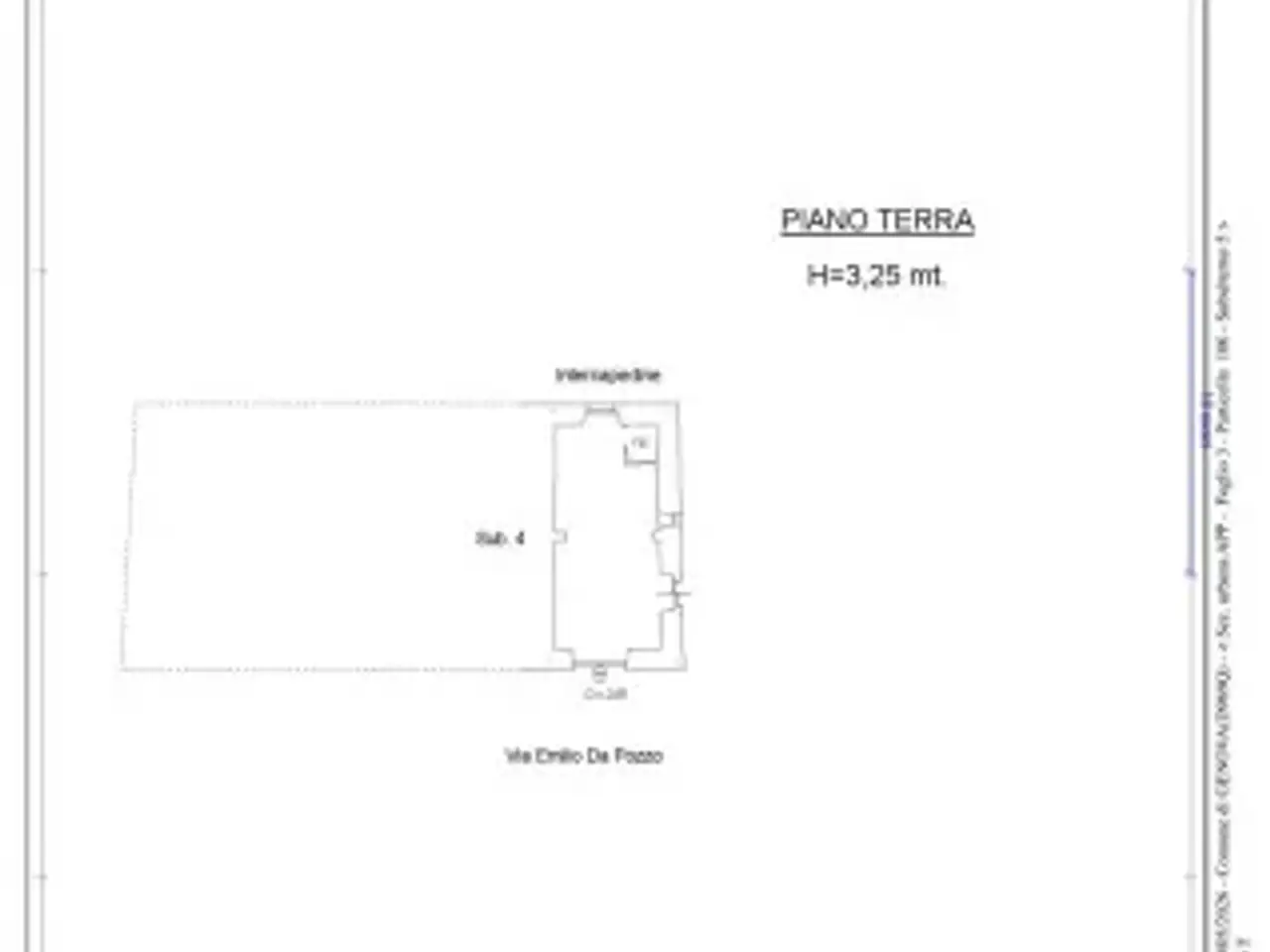 Negozio in Via Emilio da Pozzo, Genova, {3} - Planimetria 1