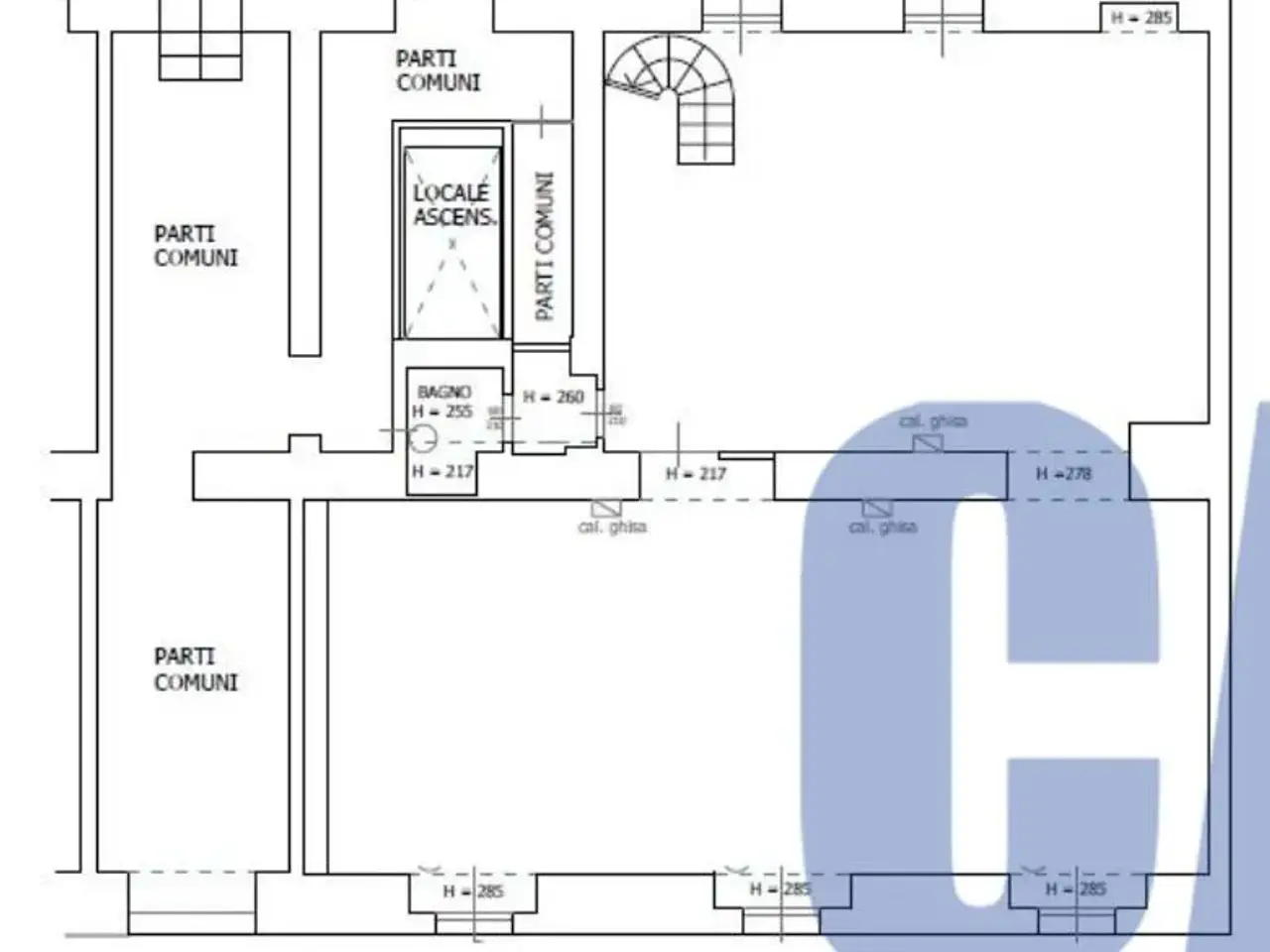 Negozio in Via Vittor Pisani, Milano, {3} - Planimetria 1