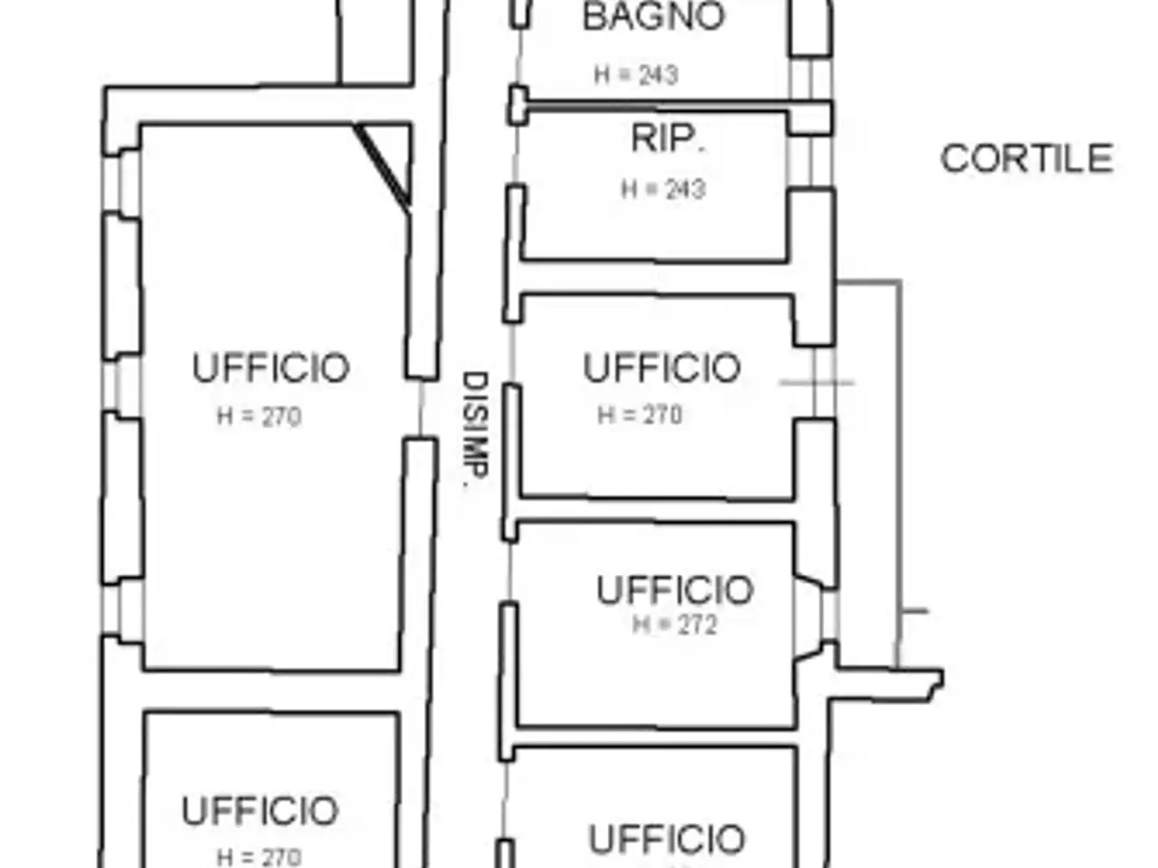 Ufficio in Via Sant'Agostino 13, Mondovi', {3} - Planimetria 1