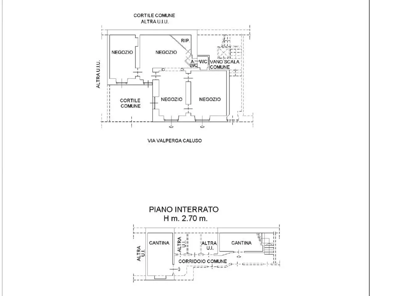 Negozio in Via Valperga, Torino, {3} - Planimetria 1
