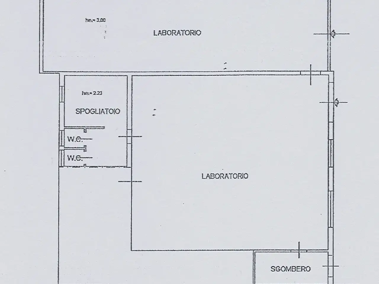 Capannone in Fossò, Via Provinciale Nord 38/1, Fosso' - Planimetria 1