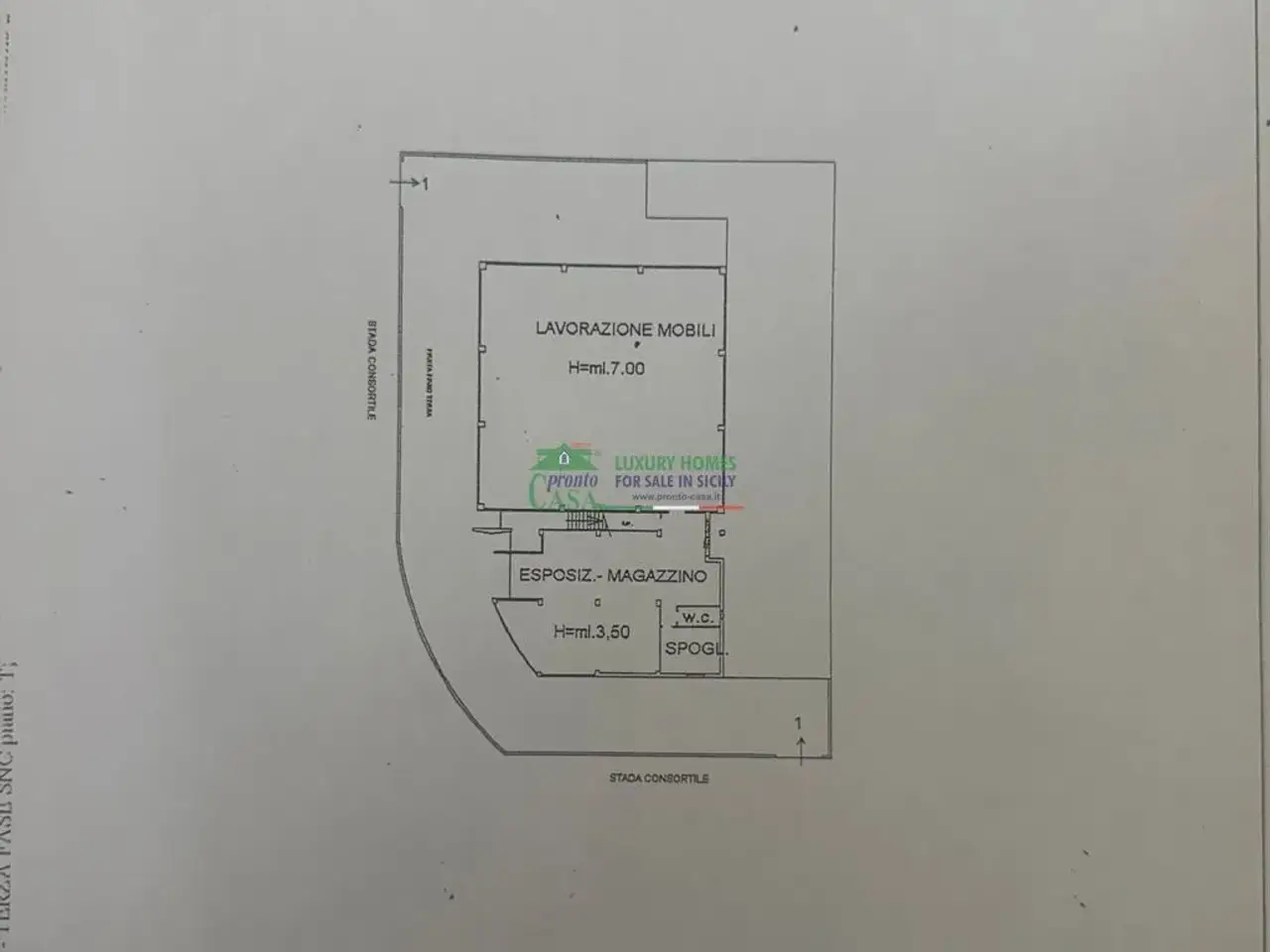 Capannone in Zona Industriale, Ragusa, {3} - Planimetria 1